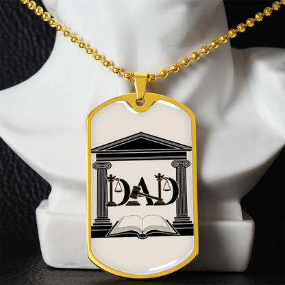 Father gift retirement personalized custom necklace fine jewelry