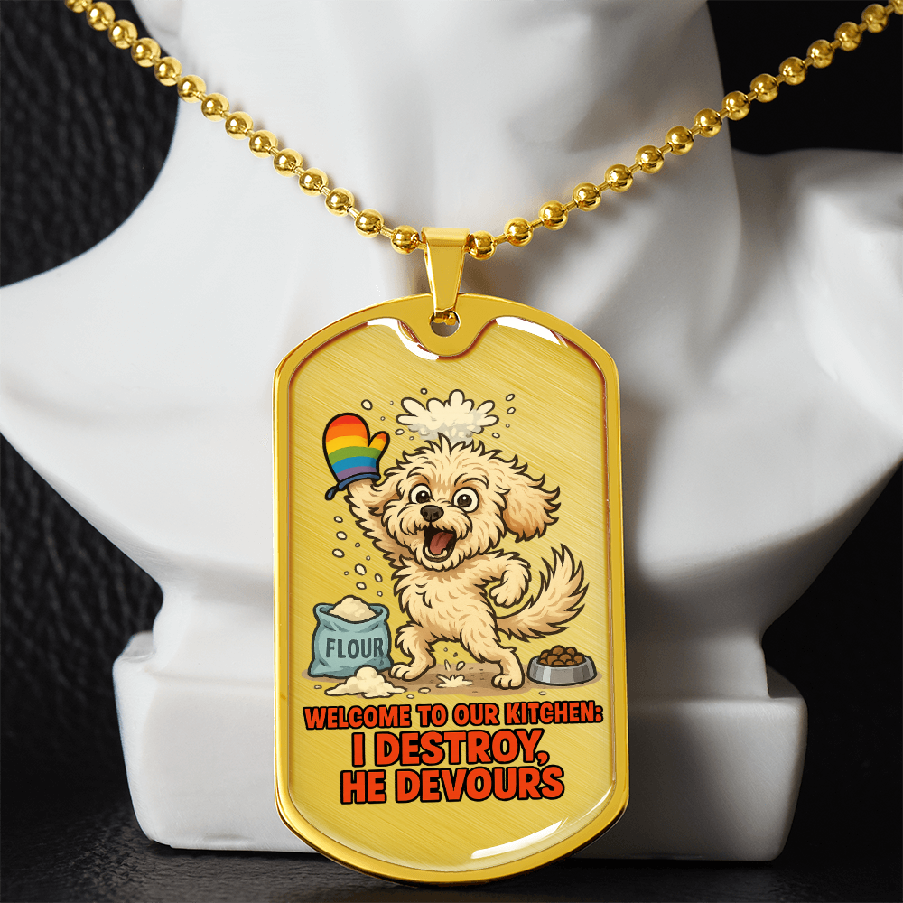 Pride Necklace Custom Name| Dog Tag Chain | Custom Dog Tag