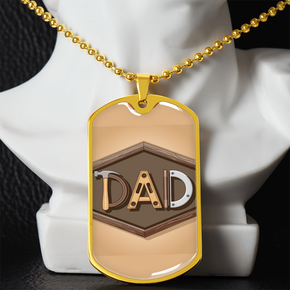 Father gift retirement personalized custom necklace fine jewelry