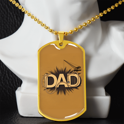 Dad gift retirement personalized coustum necklace
