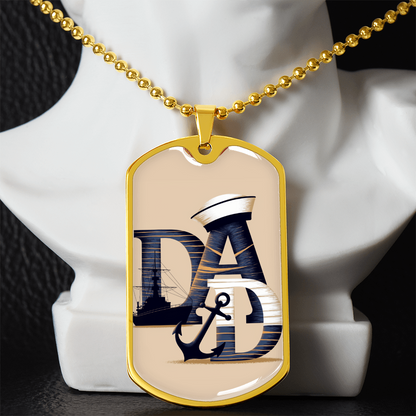 Father gift retirement personalized custom necklace fine jewelry