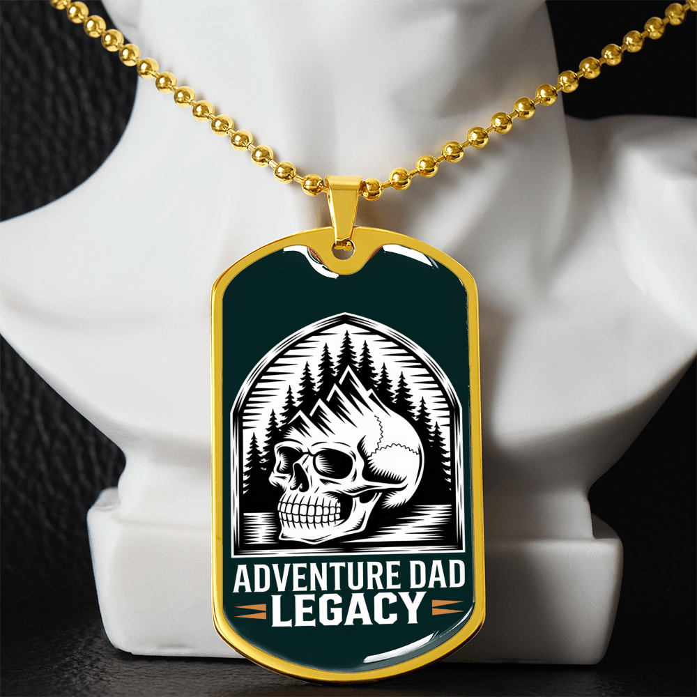 Father gift retirement personalized custom necklace tag