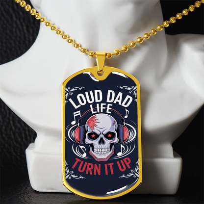 Father gift retirement custom tag necklace fine jewelry