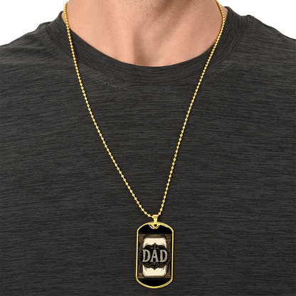 Father's Day Gift Custom Name Necklace| retirement personalized tag custom fine jewelry
