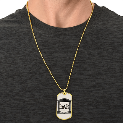 Father gift retirement personalized custom necklace fine jewelry