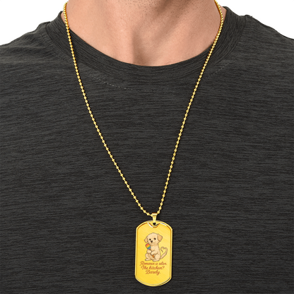 Pride Necklace Custom Name| Dog Tag Chain | Custom Dog Tag