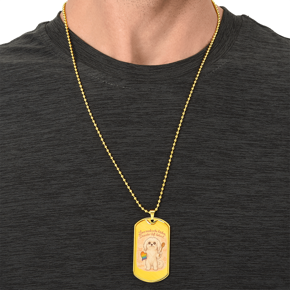 Pride Necklace Custom Name| Dog Tag Chain | Custom Dog Tag