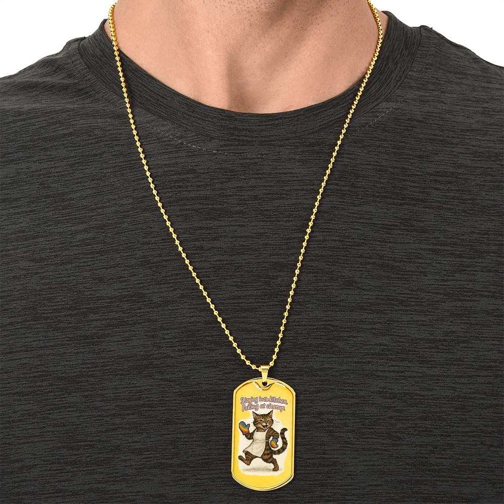 Pride Necklace Custom Name| Dog Tag Chain | Custom Dog Tag