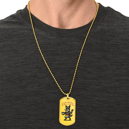 Pride Necklace Custom Name| Dog Tag Chain | Custom Dog Tag