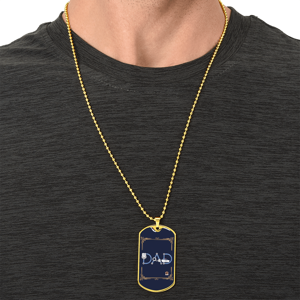 Father gift retirement personalized custom tag