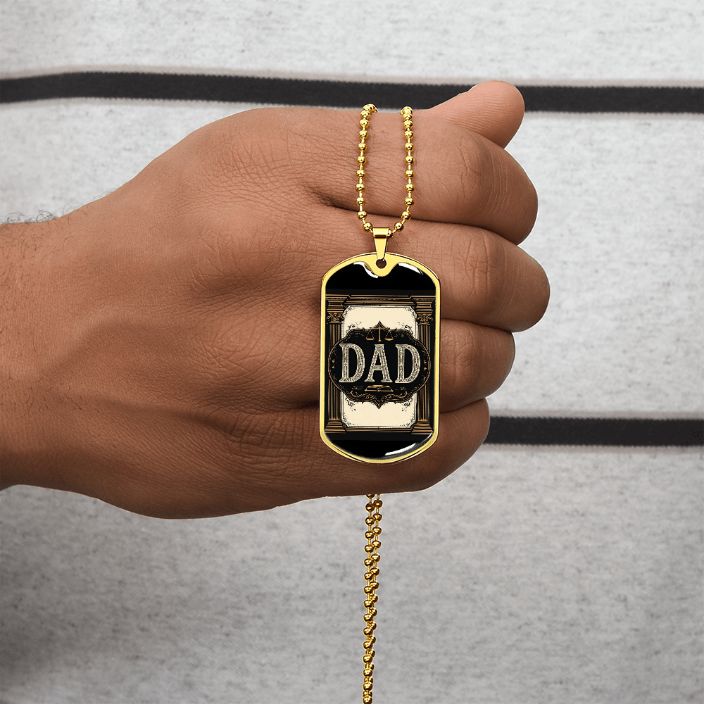 Father's Day Gift Custom Name Necklace| retirement personalized tag custom fine jewelry
