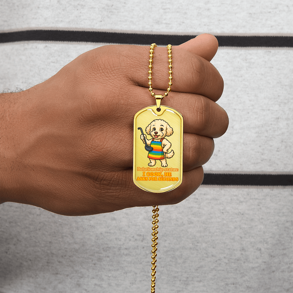 Pride Necklace Custom Name| Dog Tag Chain | Custom Dog Tag