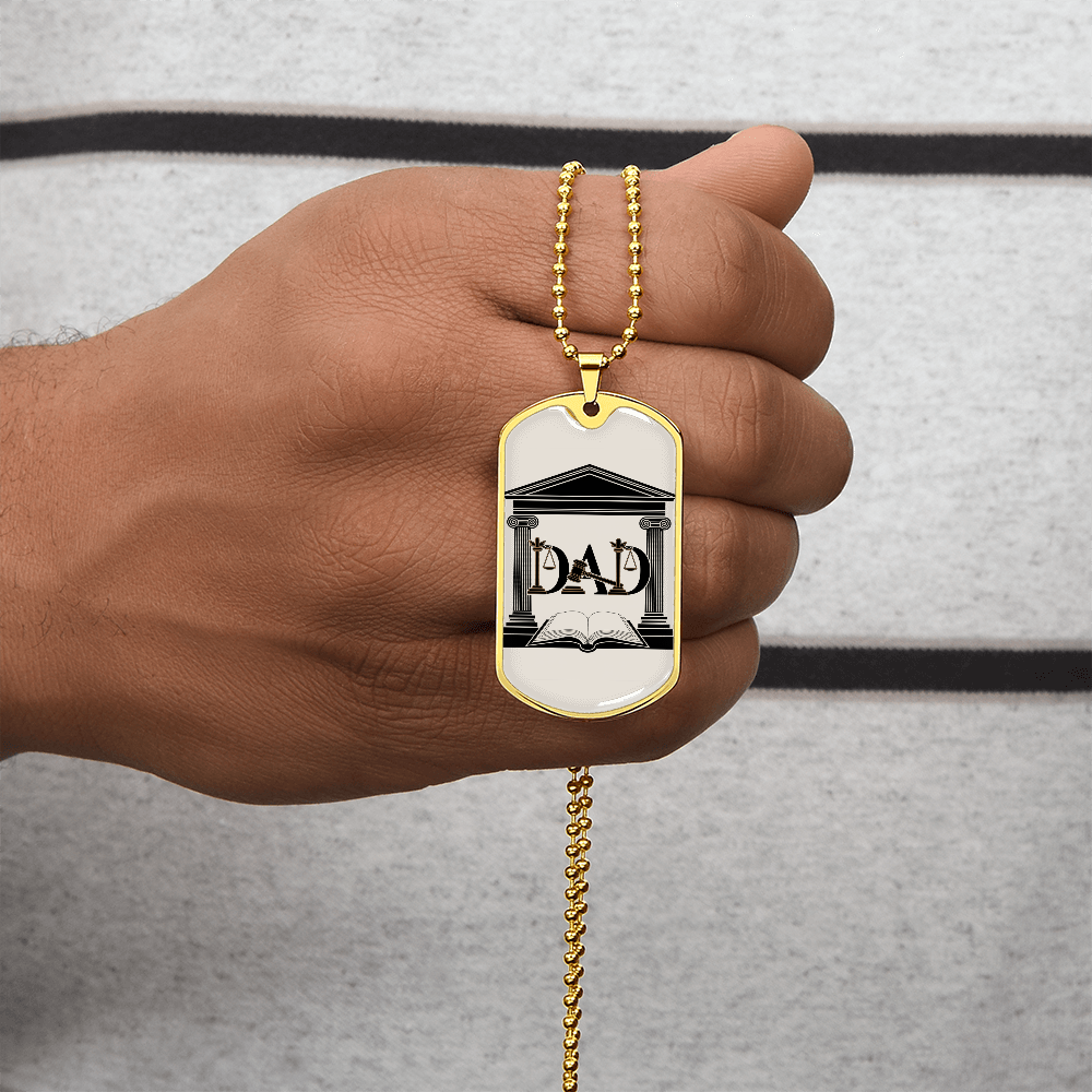 Father gift retirement personalized custom necklace fine jewelry