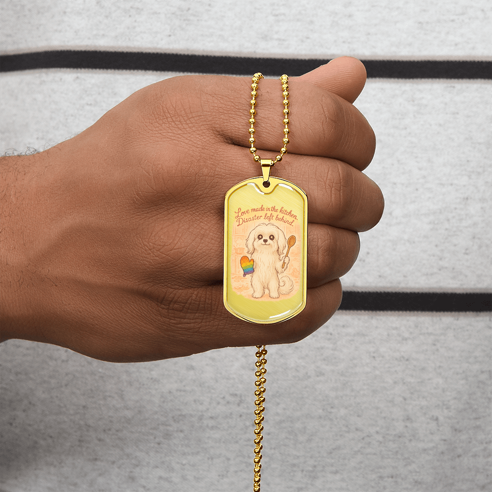 Pride Necklace Custom Name| Dog Tag Chain | Custom Dog Tag