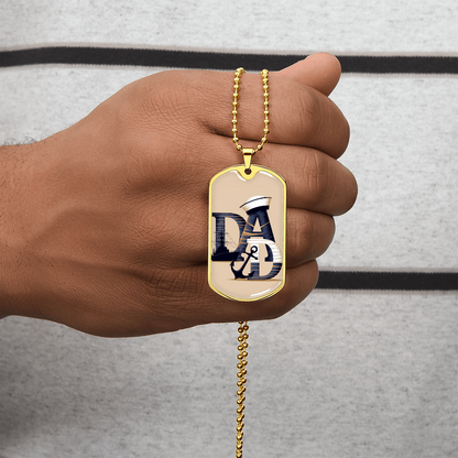 Father gift retirement personalized custom necklace fine jewelry