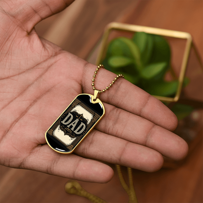 Father's Day Gift Custom Name Necklace| retirement personalized tag custom fine jewelry