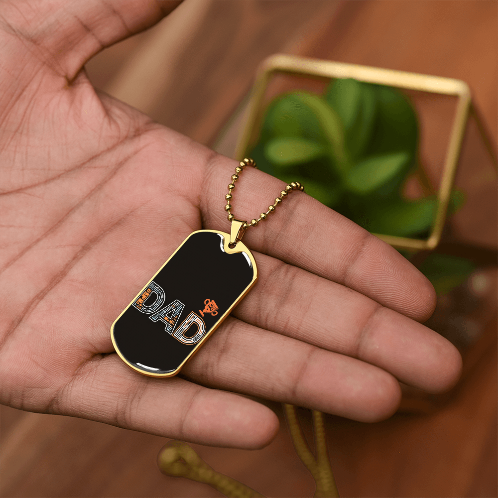 Father gift retirement personalized custom necklace fine jewelry