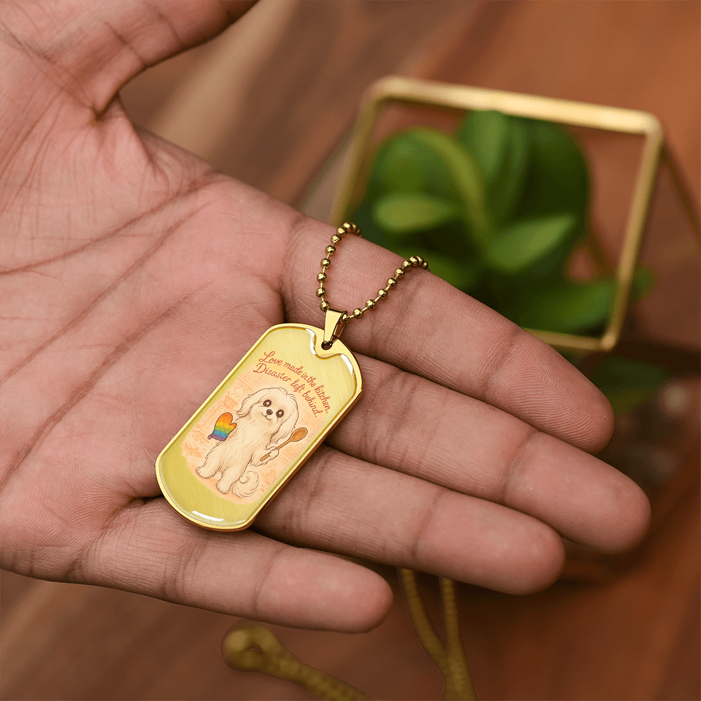 Pride Necklace Custom Name| Dog Tag Chain | Custom Dog Tag