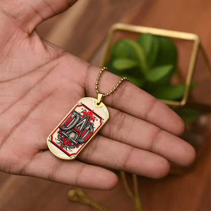 Father tag retirement gift personalized custom necklace fine jewelry