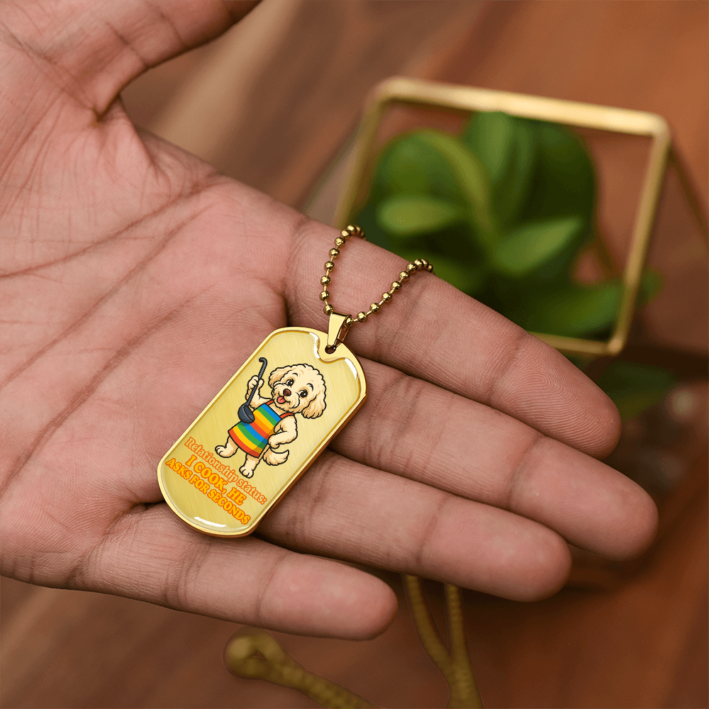 Pride Necklace Custom Name| Dog Tag Chain | Custom Dog Tag