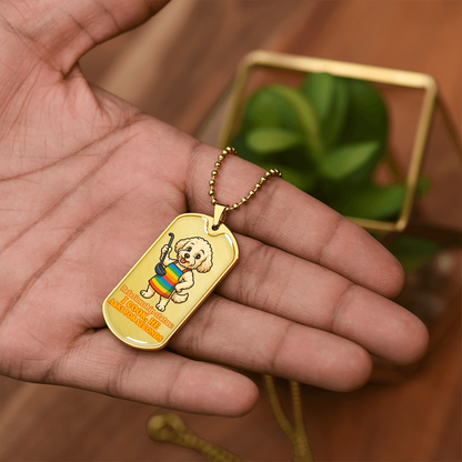 Pride Necklace Custom Name| Dog Tag Chain | Custom Dog Tag