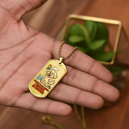 Pride Necklace Custom Name| Dog Tag Chain | Custom Dog Tag