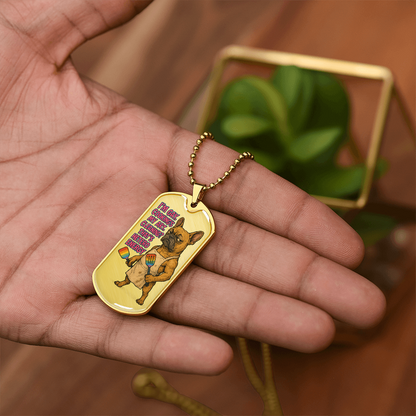 Pride Necklace Custom Name| Dog Tag Chain | Custom Dog Tag