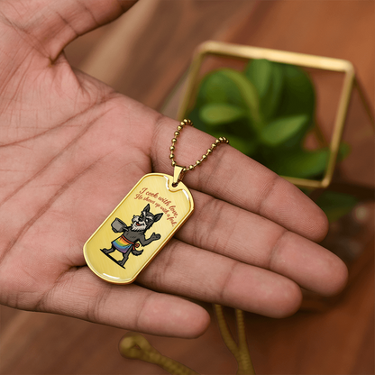 Pride Necklace Custom Name| Dog Tag Chain | Custom Dog Tag