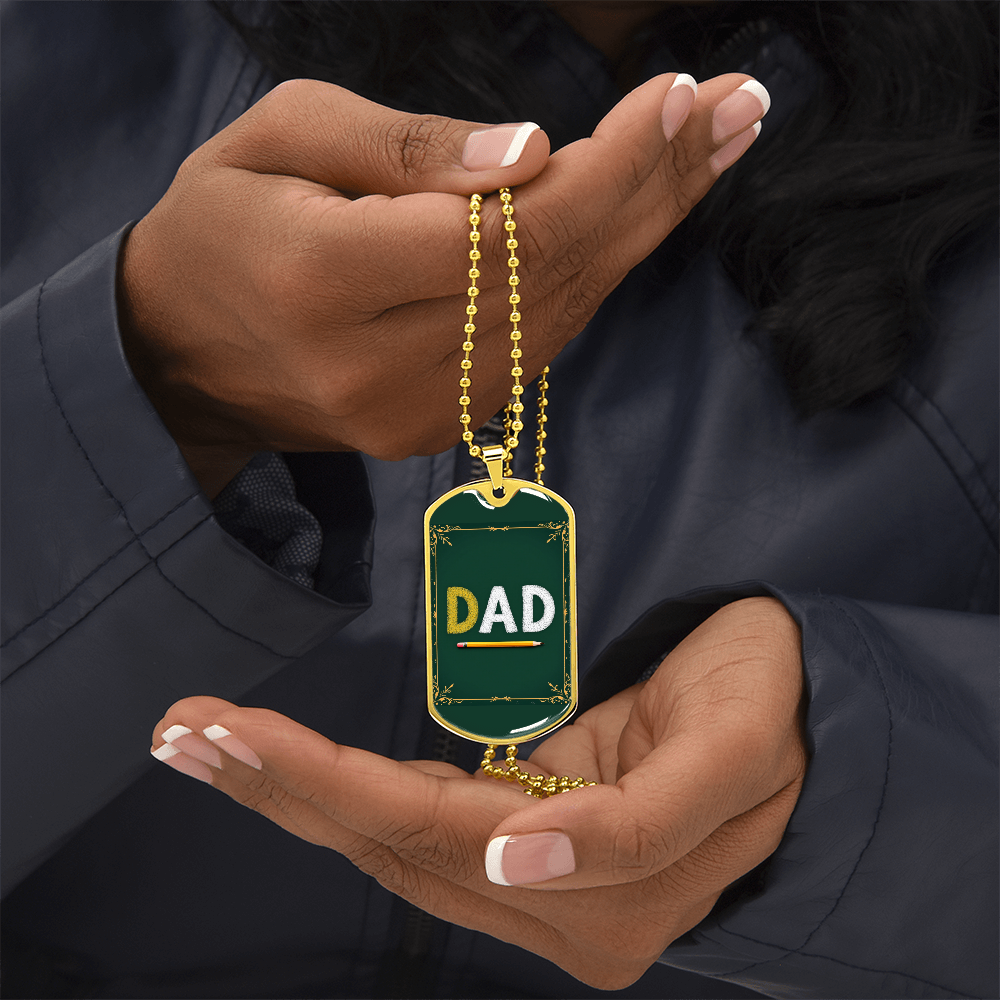 Father gift retirement personalized custom necklace fine jewelry