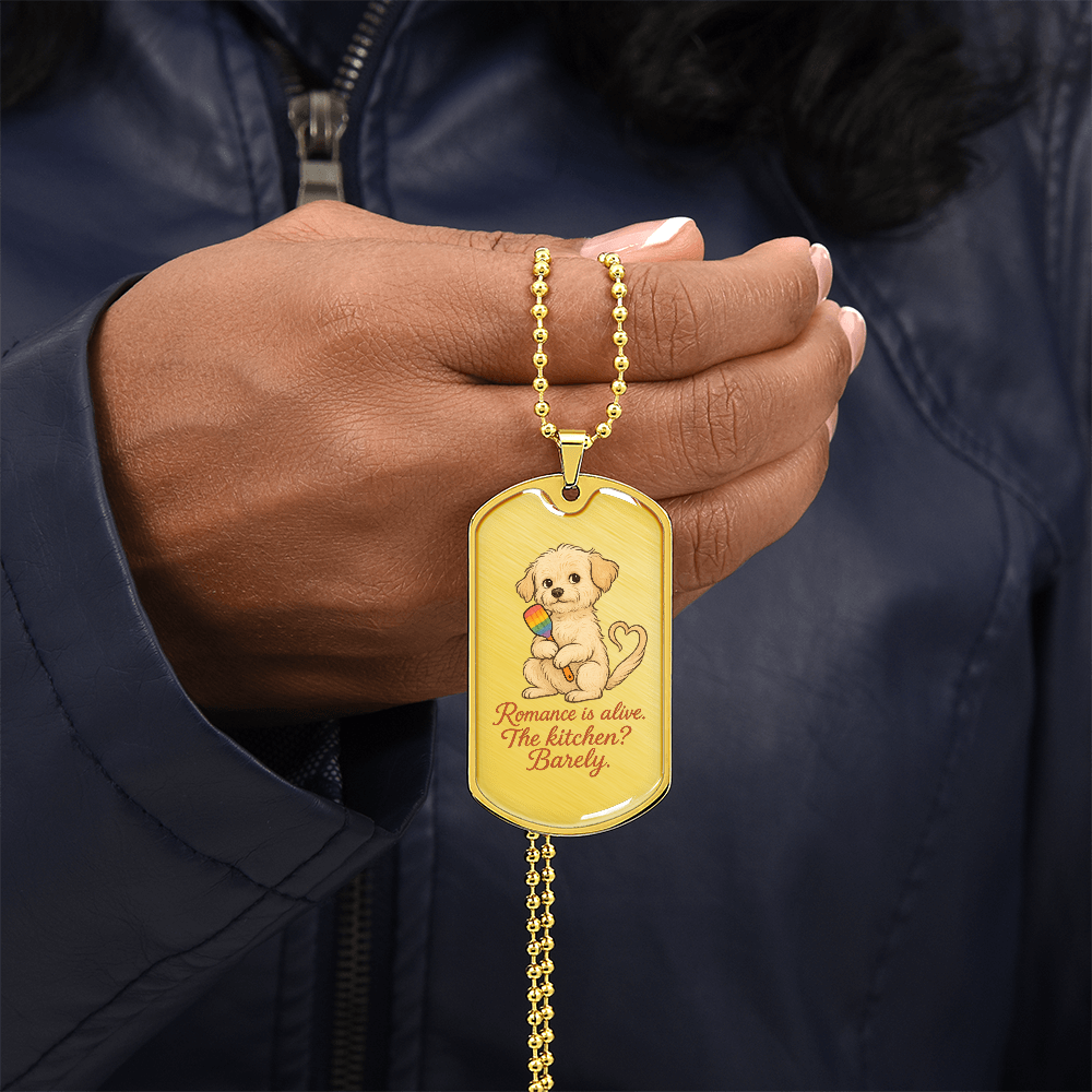 Pride Necklace Custom Name| Dog Tag Chain | Custom Dog Tag