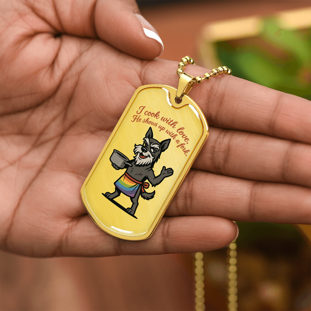Pride Necklace Custom Name| Dog Tag Chain | Custom Dog Tag