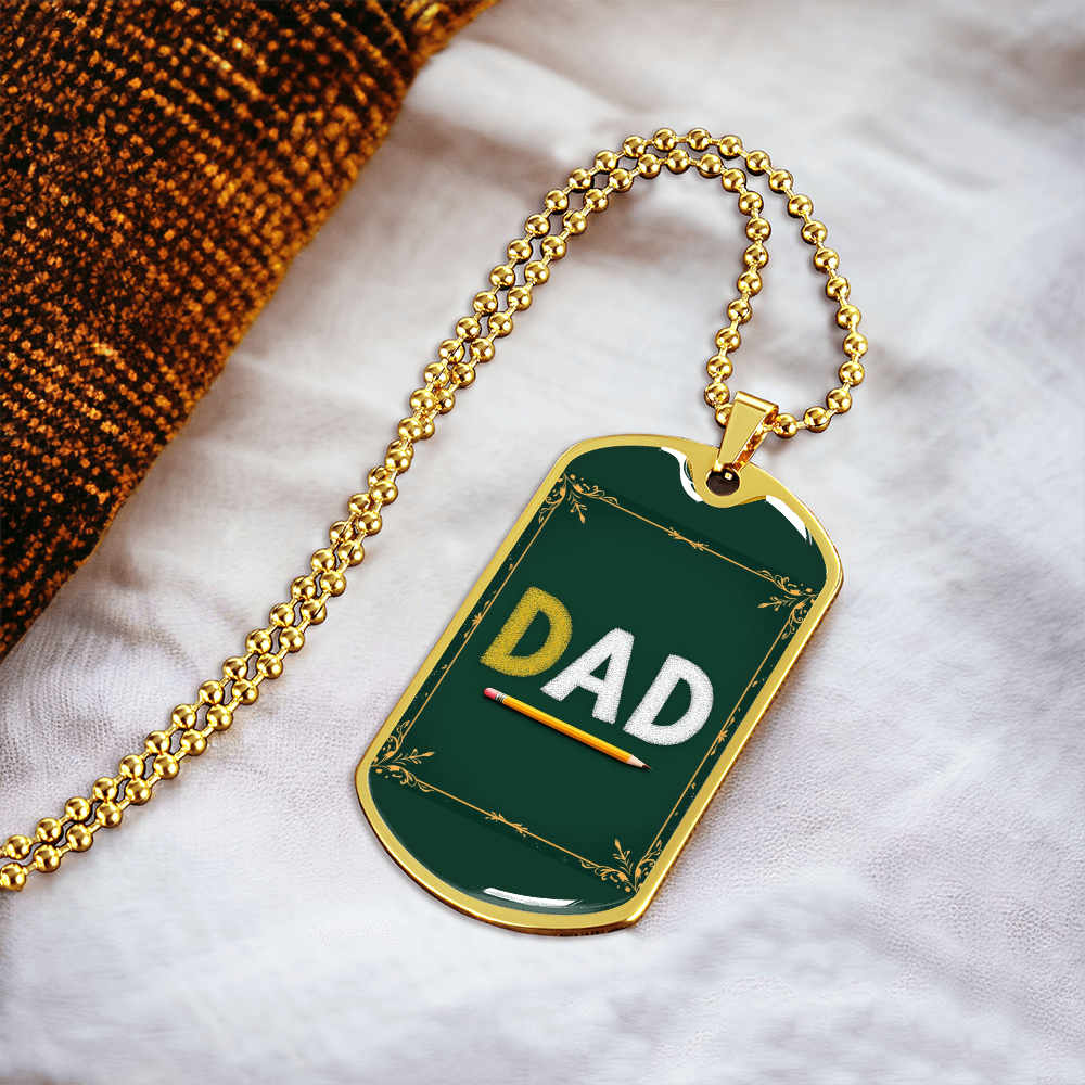 Father gift retirement personalized custom necklace fine jewelry