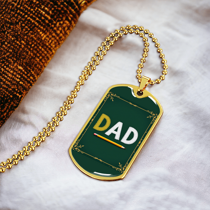 Father gift retirement personalized custom necklace fine jewelry