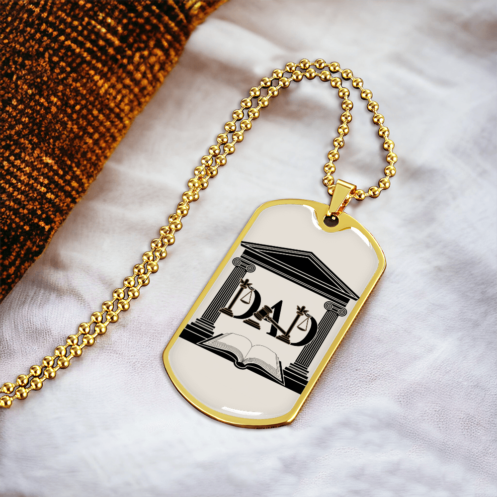 Father gift retirement personalized custom necklace fine jewelry