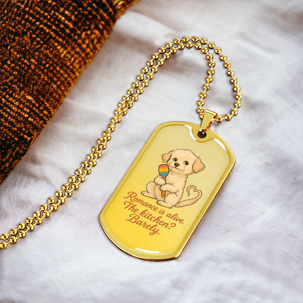 Pride Necklace Custom Name| Dog Tag Chain | Custom Dog Tag