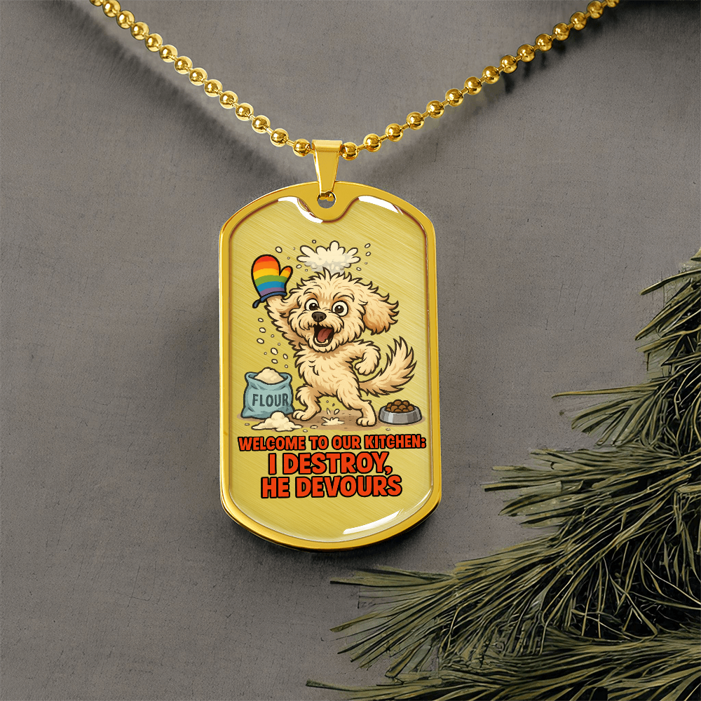 Pride Necklace Custom Name| Dog Tag Chain | Custom Dog Tag