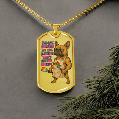 Pride Necklace Custom Name| Dog Tag Chain | Custom Dog Tag