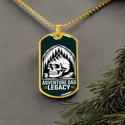 Father gift retirement personalized custom necklace tag