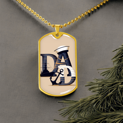 Father gift retirement personalized custom necklace fine jewelry