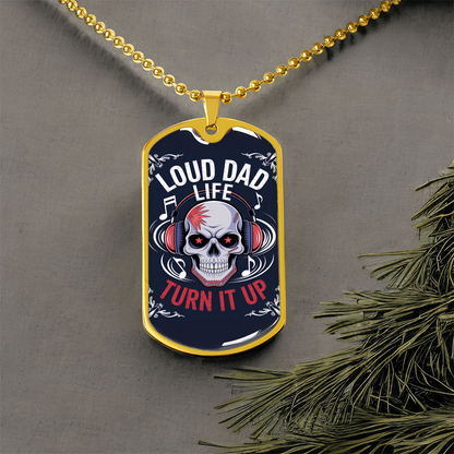 Father gift retirement custom tag necklace fine jewelry