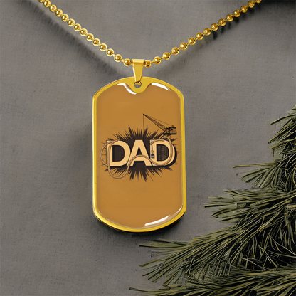 Dad gift retirement personalized coustum necklace