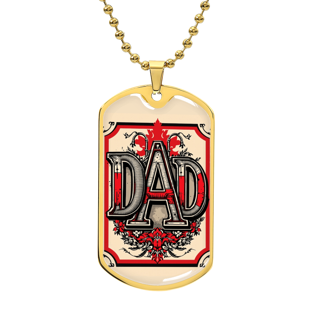 Father tag retirement gift personalized custom necklace fine jewelry