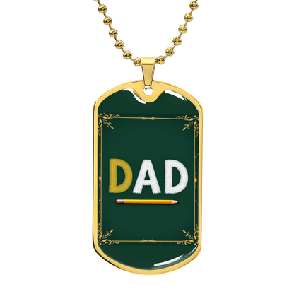 Father gift retirement personalized custom necklace fine jewelry