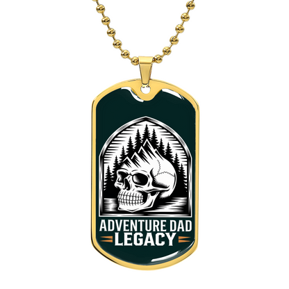 Father gift retirement personalized custom necklace tag