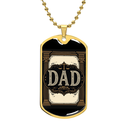 Father's Day Gift Custom Name Necklace| retirement personalized tag custom fine jewelry