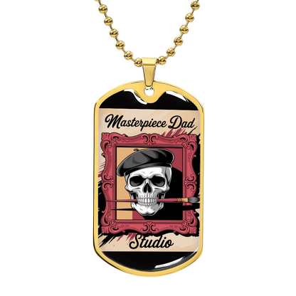 Dad gift retirement tag necklace personalized