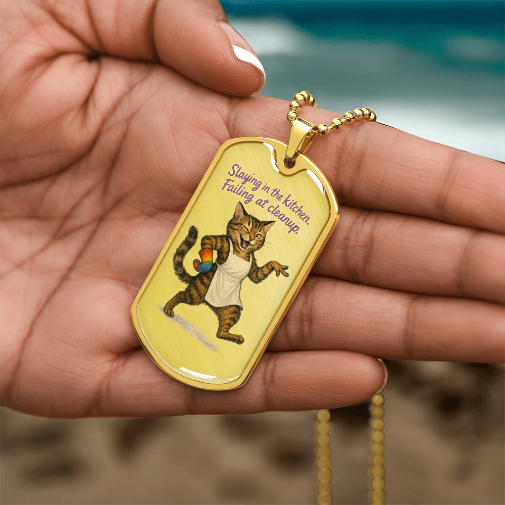 Pride Necklace Custom Name| Dog Tag Chain | Custom Dog Tag
