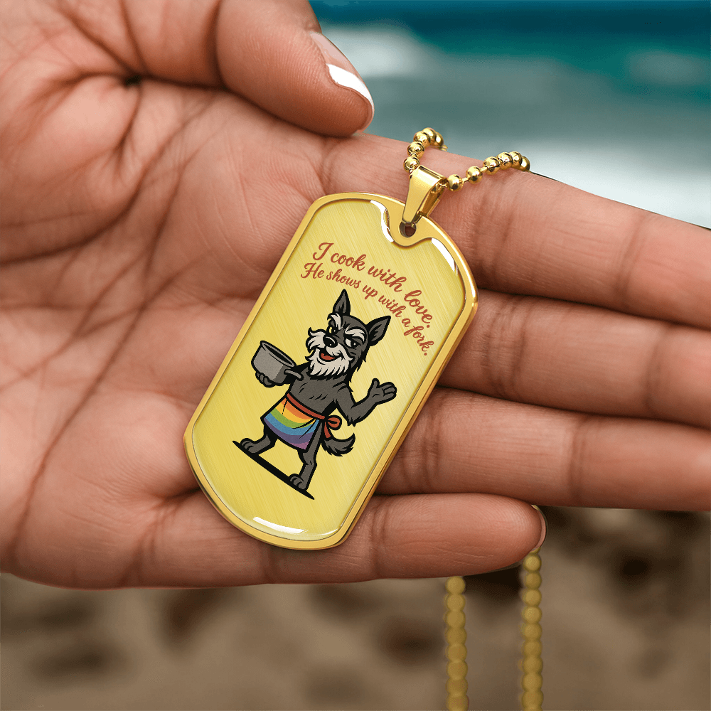 Pride Necklace Custom Name| Dog Tag Chain | Custom Dog Tag