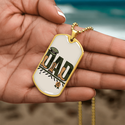 Father gift retirement personalized custom necklace fine jewelry