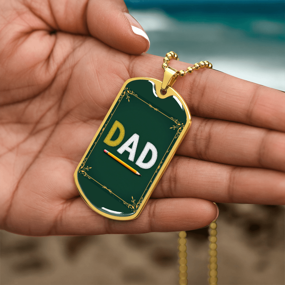 Father gift retirement personalized custom necklace fine jewelry